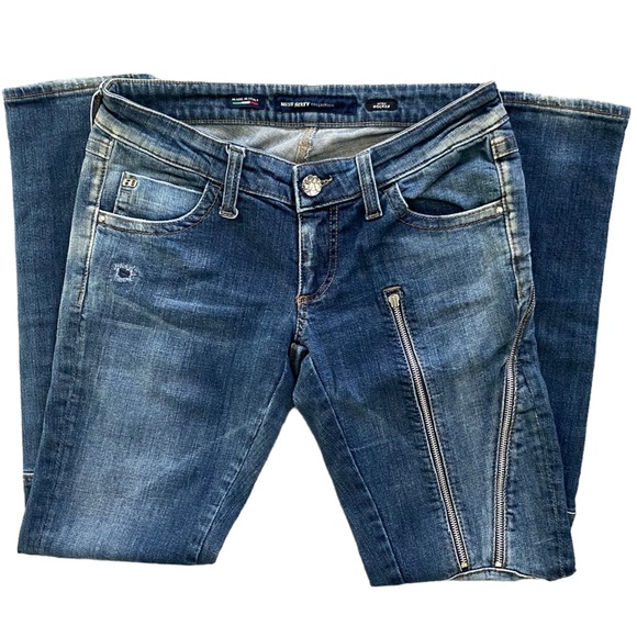 Miss Sixty Denim - Y2K Miss Sixty “Rocker” style zippered jeans
